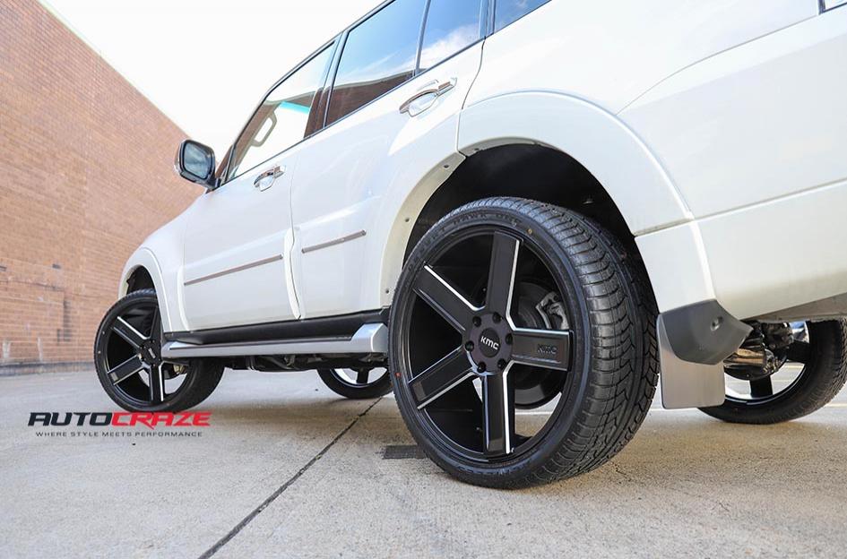MITSUBISHI PAJERO DUECE SATIN BLACK MILLED